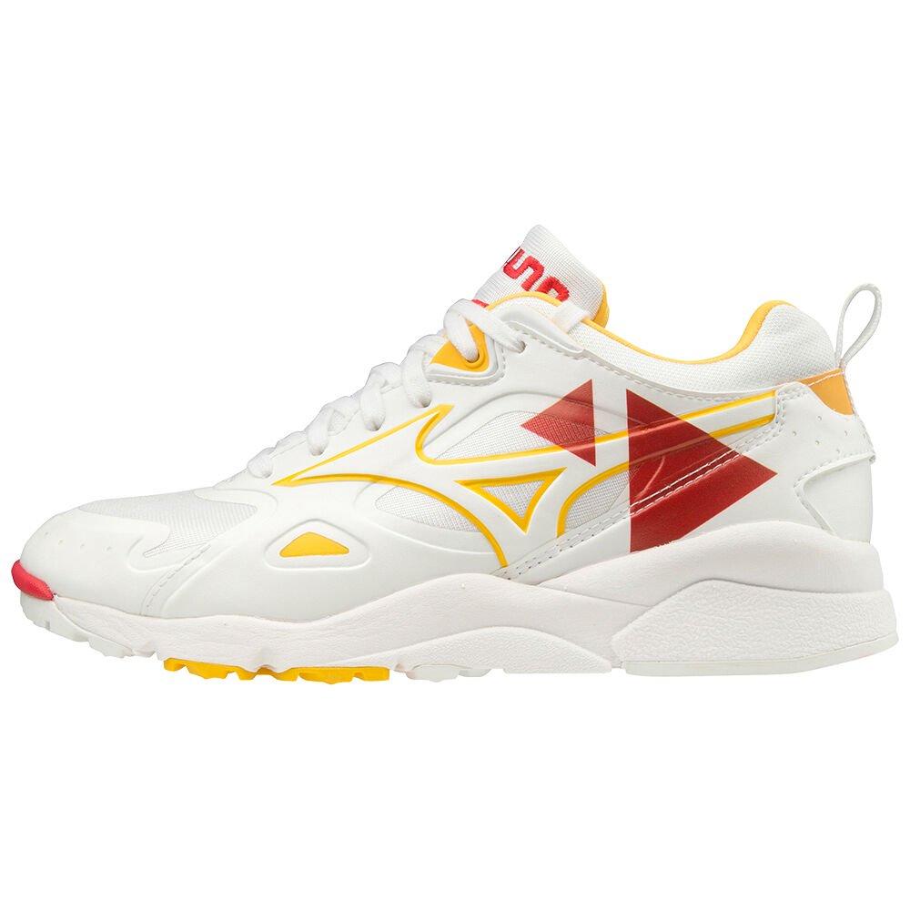 Mizuno Men's Sneakers White/Red Sky Medal Shape of Time Shoes - D1GA200962